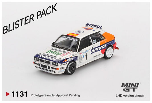 MINI GT #1131 1/64 Lancia Delta HF Integrale Evoluzione #1 1993 Rallye Monte-Carlo - BLISTER PACK (Copy)