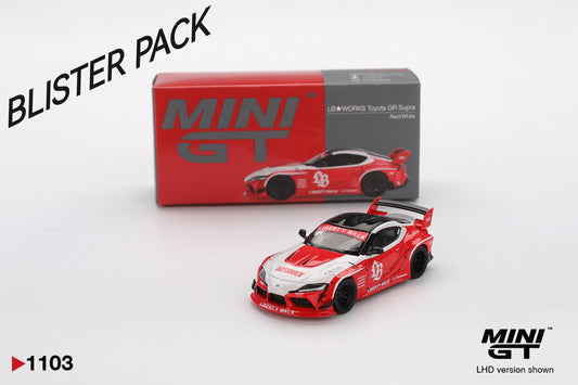 MINI GT #1103 1/64 LB★WORKS Toyota GR Supra Red - BLISTER PACK