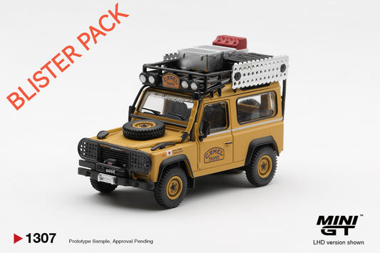 * PRE ORDER * MINI GT #1307 1/64 Land Rover Defender 90 1985 Camel Trophy Borneo Team Japan (LHD) * BLISTER PACK *