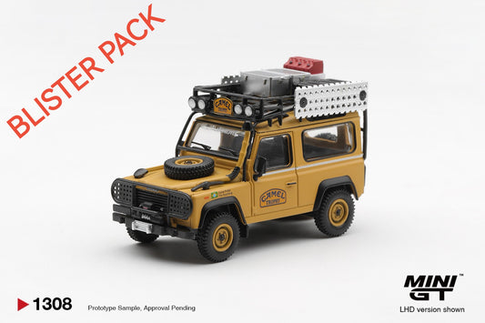* PRE ORDER * MINI GT #1308 1/64 Land Rover Defender 90 1985 Camel Trophy Borneo Team Brazil (LHD) * BLISTER PACK *