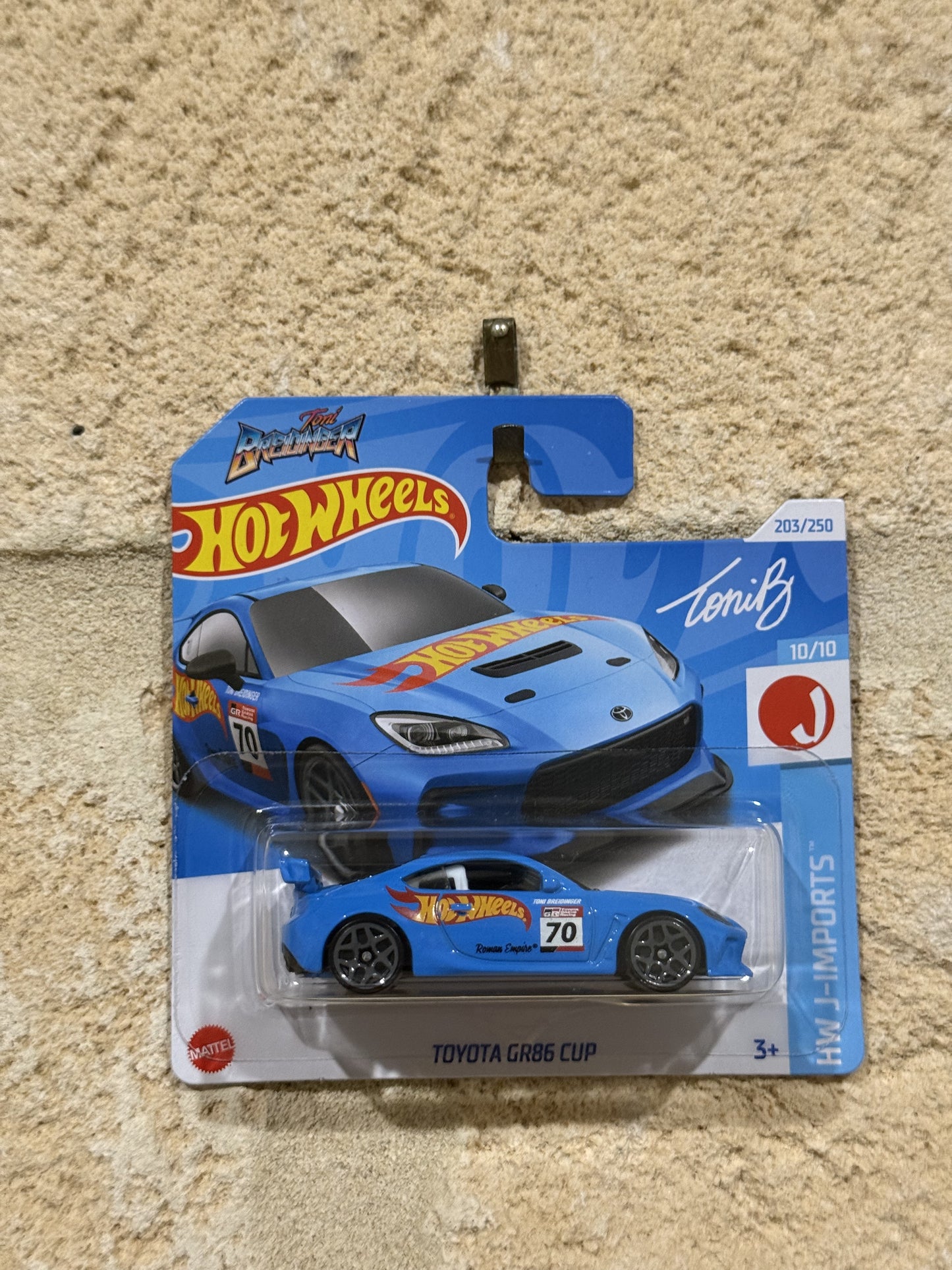 HOT WHEELS TOYOTA GR86 CUP BLUE ( SHORT CARD )