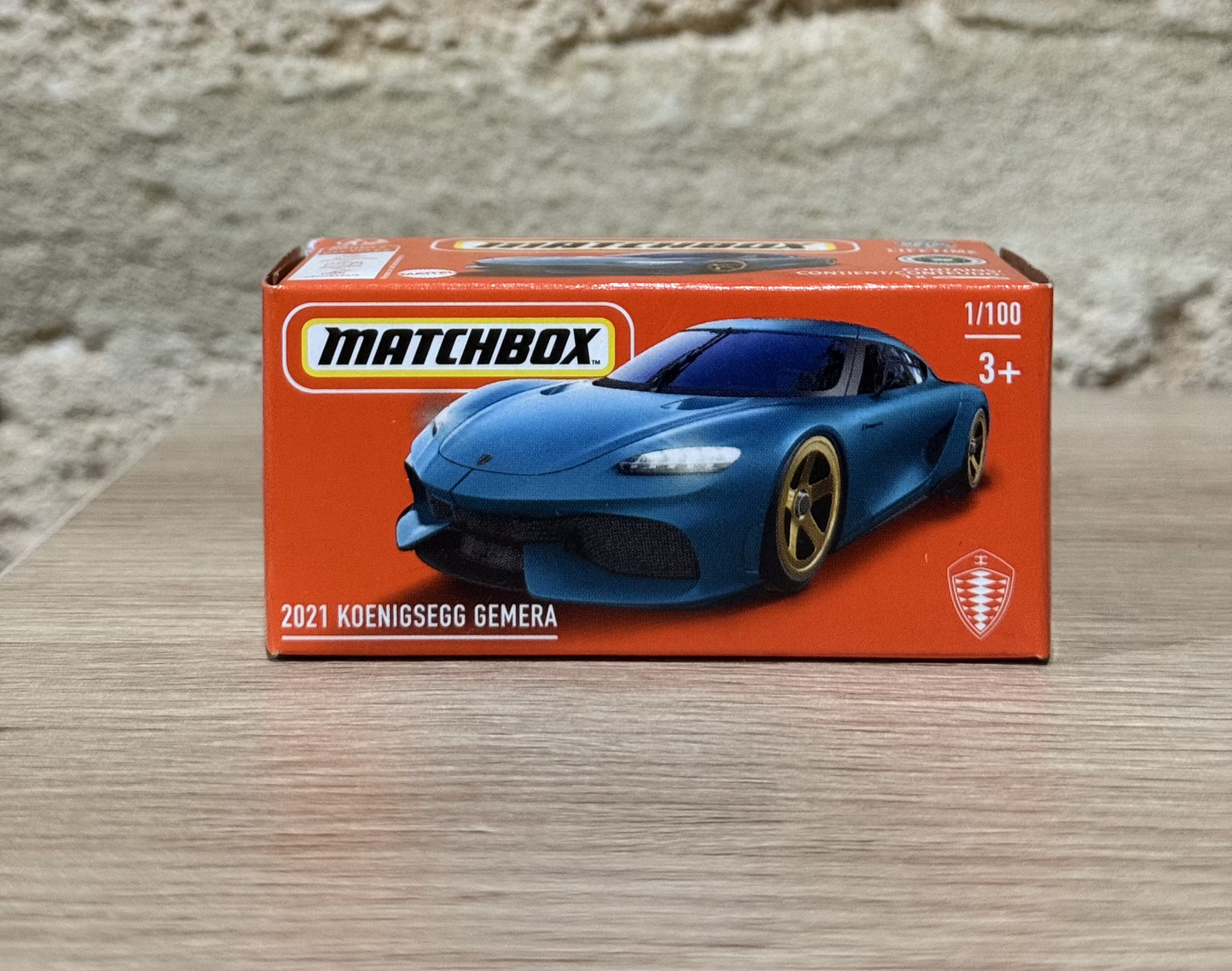 MATCHBOX 2021 KOENIGSEGG GEMERA BLUE BOX