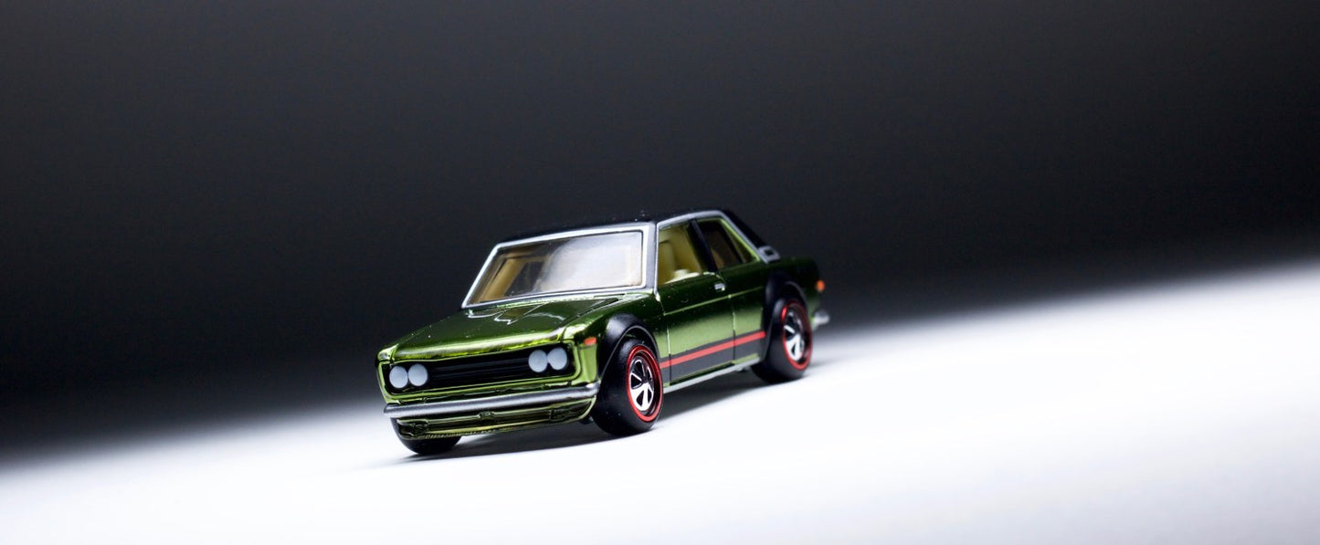 HOT WHEELS RLC DATSUN BLUEBIRD 510 GREEN - MEMBERSHIP CAR 2018 - FPN05