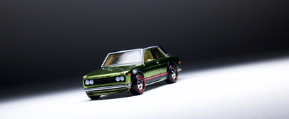 HOT WHEELS RLC DATSUN BLUEBIRD 510 GREEN - MEMBERSHIP CAR 2018 - FPN05
