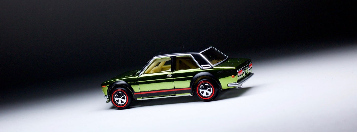 HOT WHEELS RLC DATSUN BLUEBIRD 510 GREEN - MEMBERSHIP CAR 2018 - FPN05