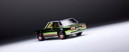 HOT WHEELS RLC DATSUN BLUEBIRD 510 GREEN - MEMBERSHIP CAR 2018 - FPN05