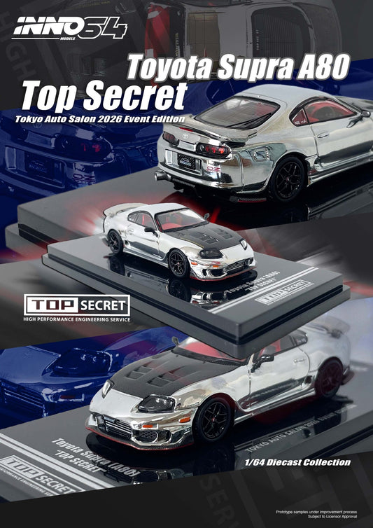 TAS26 INNO64 TOYOTA A80 TOP SECRET CHROME SILVER