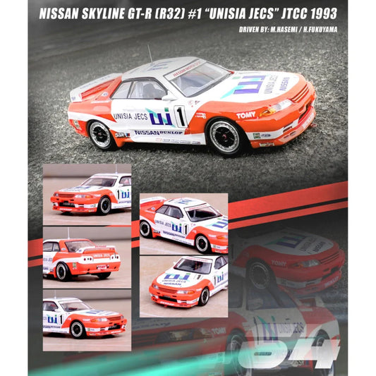 INNO 64 1/64 Nissan Skyline GT-R (R32) #1 "UNISIA JECS" JTCC 1993