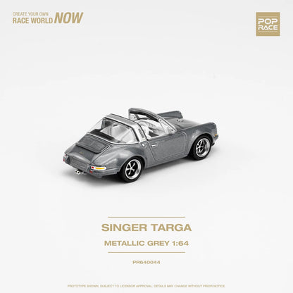 POP RACE 1/64 SINGER TARGA METALLIC GREY PR640044