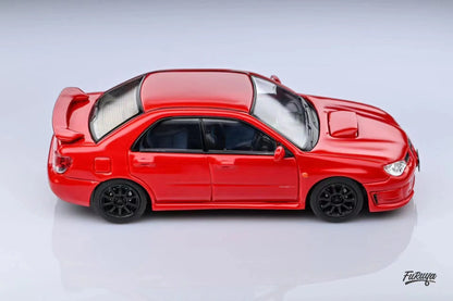 Furuya 1/64 Subaru Impreza WRX STi The 9th Generation Red Sedan Version ( Movie Car Baby Driver )