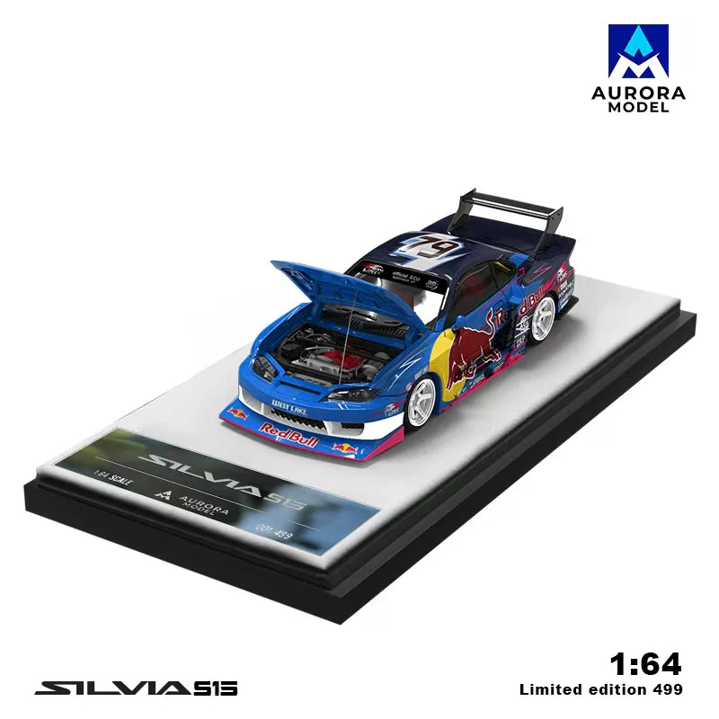 Aurora Models 1/64 Nissan Silvia S15 Red Bull livery