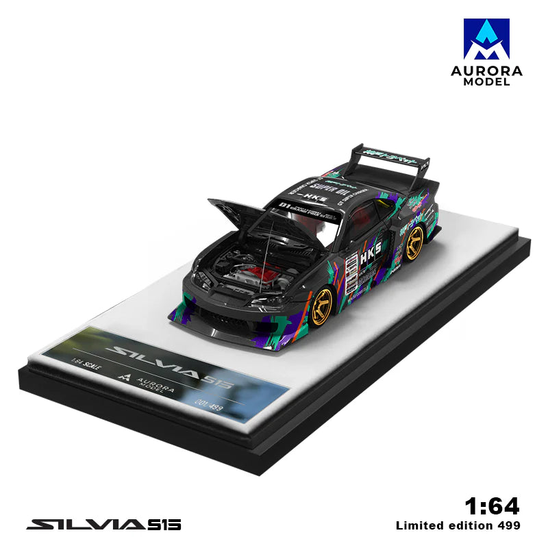 Aurora Models 1/64 Nissan Silvia S15 HKS livery