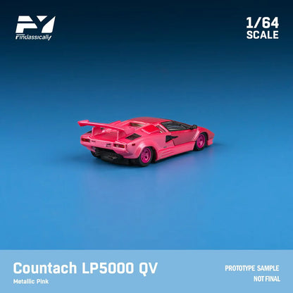 Finclassically 1/64 Lamborghini Countach LP5000 25th Anniversario Pink