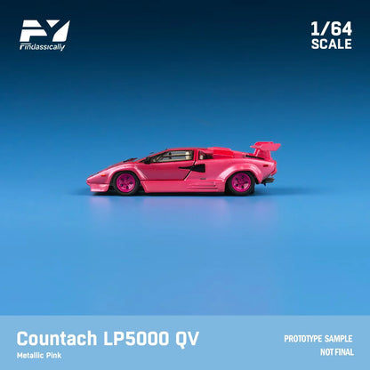Finclassically 1/64 Lamborghini Countach LP5000 25th Anniversario Pink