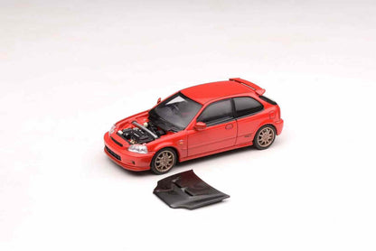 MOTORHELIX 1/64 Honda Civic Type-R EK9 Mugen Milano Red