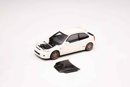 MOTORHELIX 1/64 Honda Civic Type-R EK9 Mugen Championship White