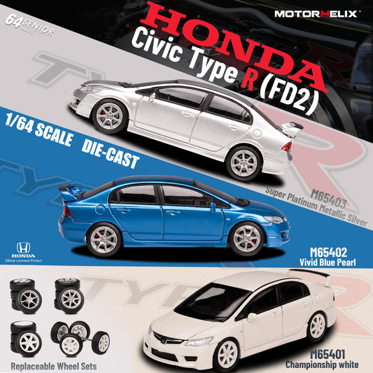 MOTORHELIX 1/64 Senior Series Honda Civic Type R (FD2)