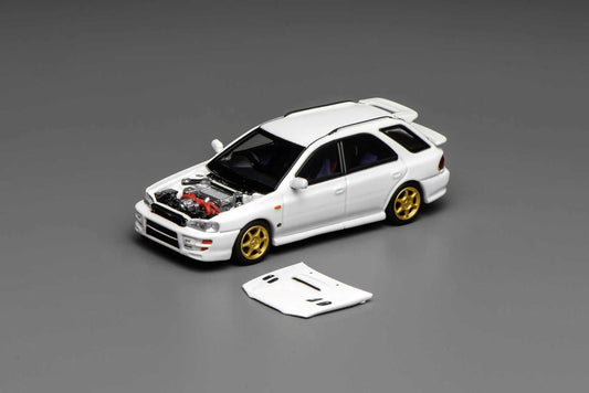 * PRE ORDER * MOTORHELIX 1/64 SUBARU IMPREZA WAGON WRX STI VERSION VI PURE WHITE  M67102