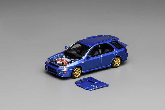 * PRE ORDER * MOTORHELIX 1/64 SUBARU IMPREZA WAGON WRX STI VERSION VI  CUSTOMIZED WORLD RALY BLUE MICA  M67101