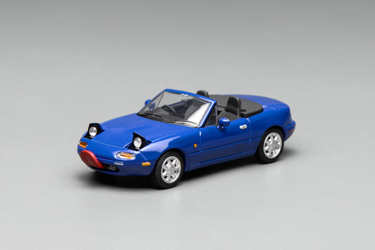 * PRE ORDER * MOTORHELIX 1/64 MAZDA EUNOS ROADSTER (NA) RHD  LAGUNA BLUE M60202R