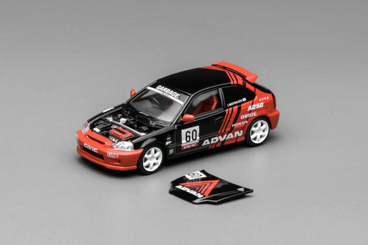 * PRE ORDER * MOTORHELIX 1/64 HONDA CIVIC TYPE R EK9 ADVAN LIVERY M65026