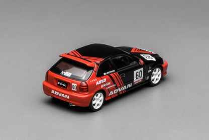 * PRE ORDER * MOTORHELIX 1/64 HONDA CIVIC TYPE R EK9 ADVAN LIVERY M65026