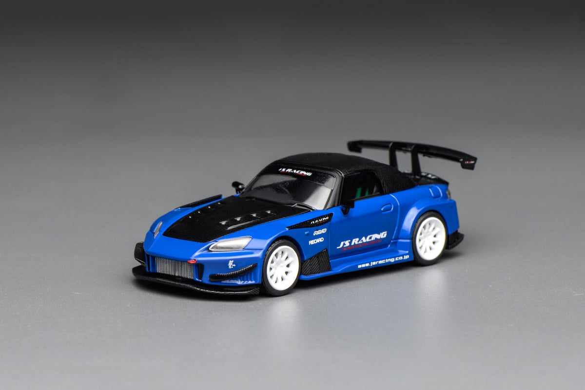 MOTORHELIX 1/64 HONDA S2000 J'S Racing Apex Blue Pearl M65152