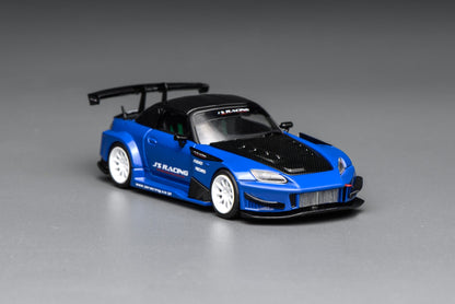 MOTORHELIX 1/64 HONDA S2000 J'S Racing Apex Blue Pearl M65152