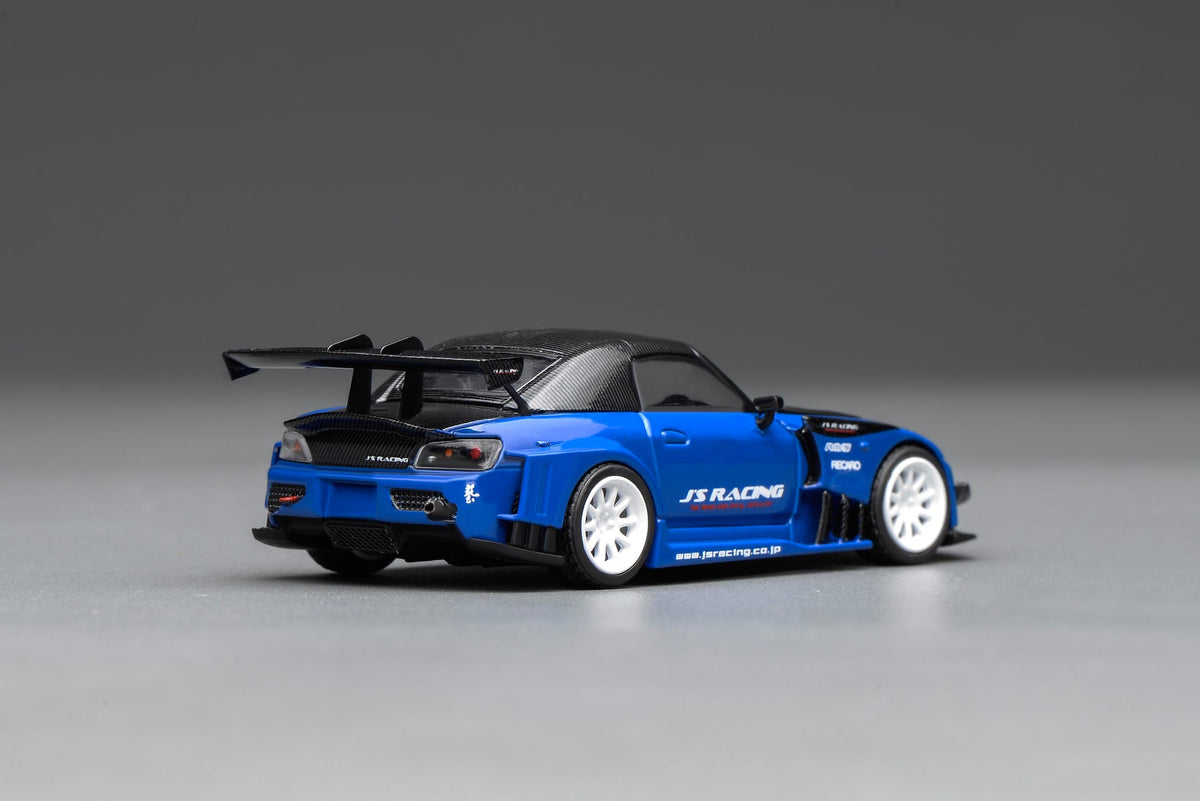MOTORHELIX 1/64 HONDA S2000 J'S Racing Apex Blue Pearl M65152