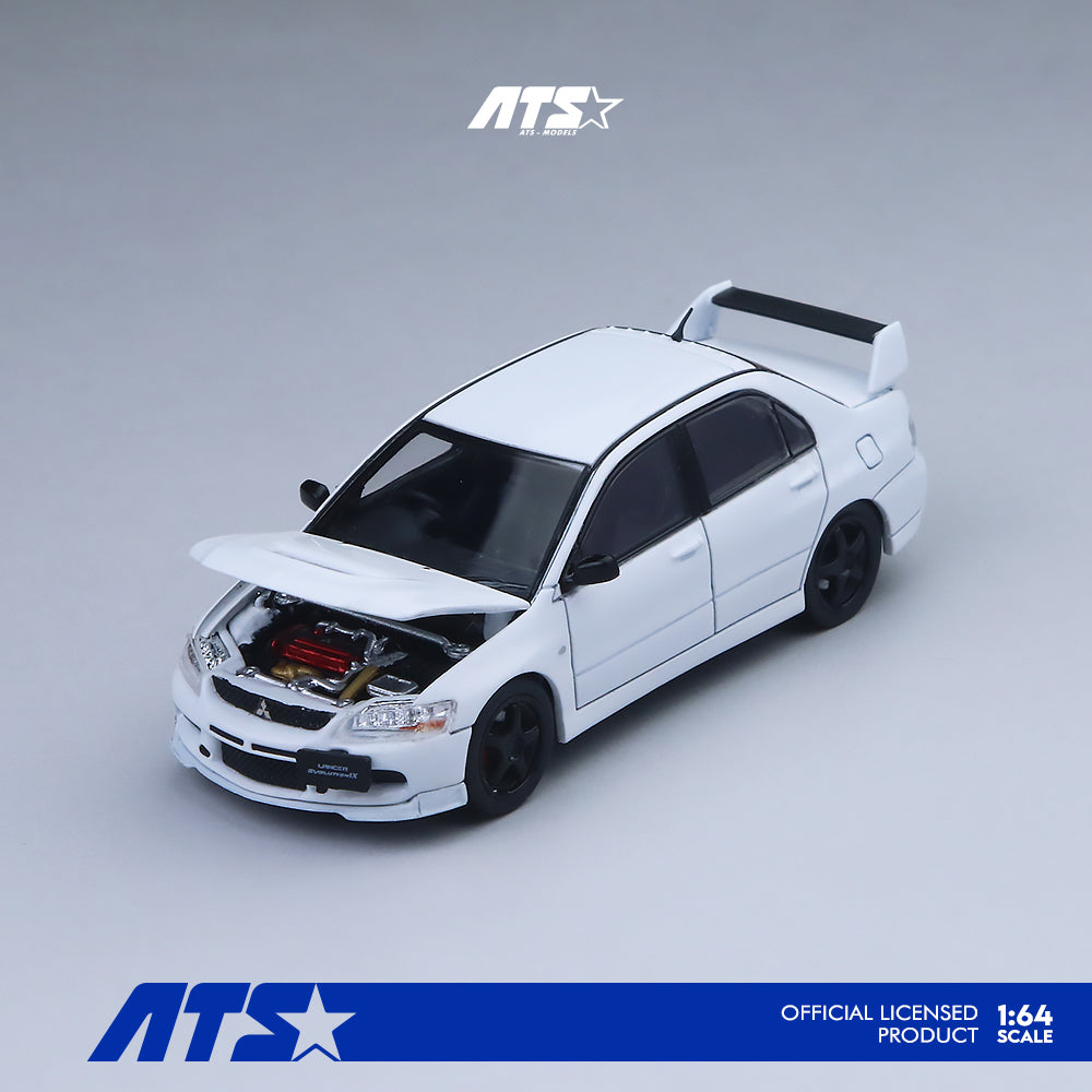ATS 1/64 MITSUBISHI LANCER EVOLUTION IX PEARL WHITE - ATS880803