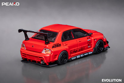 * PRE ORDER * PEAKO 1/64 Mitsubishi Lancer Evolution IX VARIS Widebody Modified Version Red