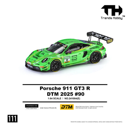 * PRE ORDER * Trends Hobby 1/64 Porsche 911 (992) GT3 R DTM 2025 Green #90