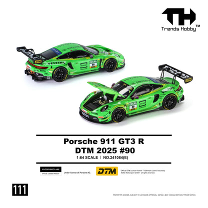 * PRE ORDER * Trends Hobby 1/64 Porsche 911 (992) GT3 R DTM 2025 Green #90