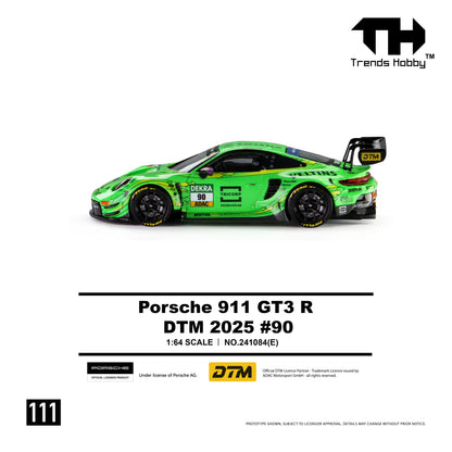 * PRE ORDER * Trends Hobby 1/64 Porsche 911 (992) GT3 R DTM 2025 Green #90