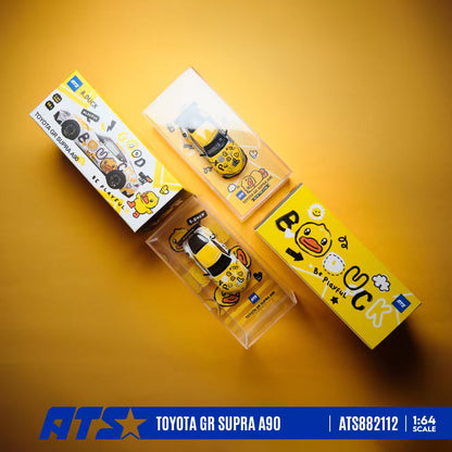 * PRE ORDER * ATS 1/64 Toyota GR SUPRA A90 & B.Duck Diecast model (Dual-licensed Product) ATS882112 B.Duck