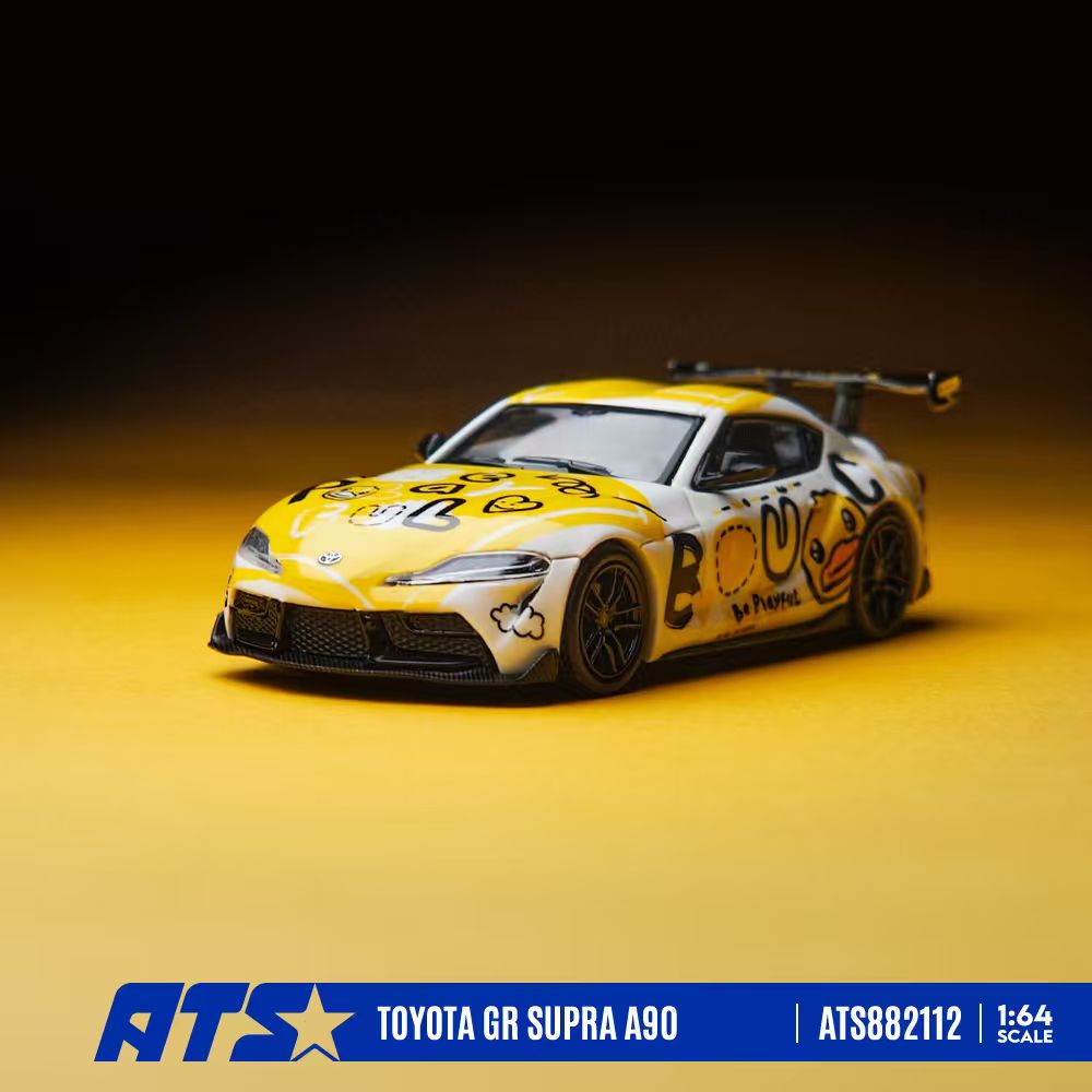 * PRE ORDER * ATS 1/64 Toyota GR SUPRA A90 & B.Duck Diecast model (Dual-licensed Product) ATS882112 B.Duck