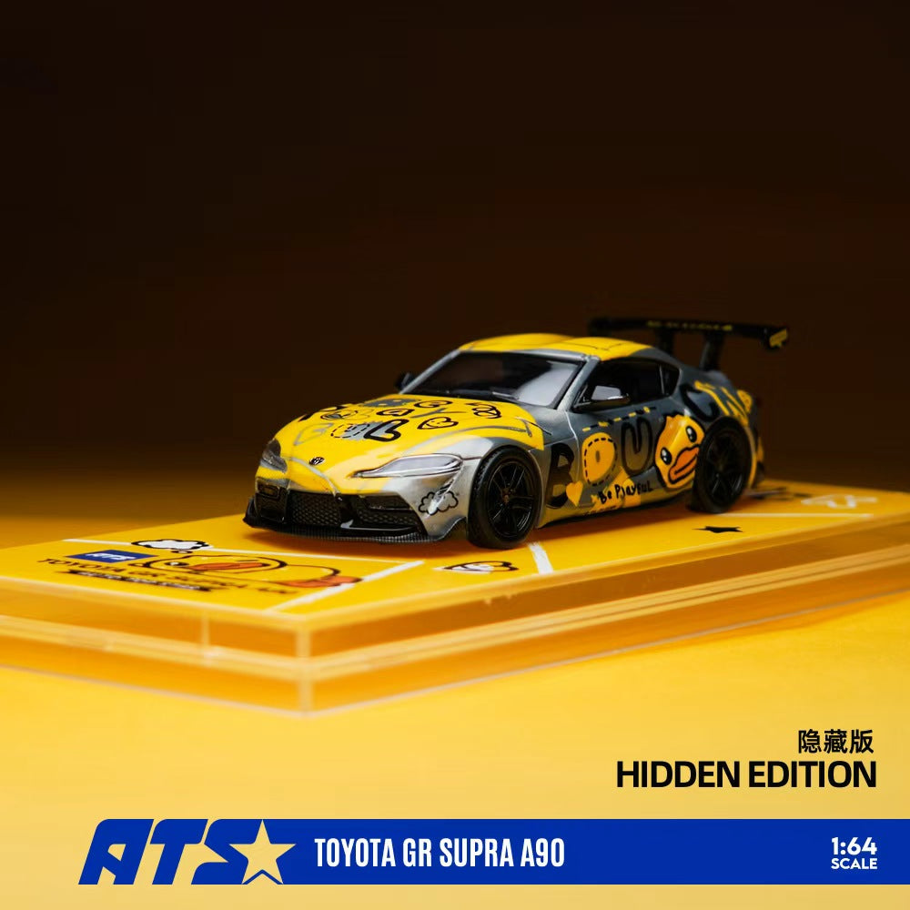 * PRE ORDER * ATS 1/64 Toyota GR SUPRA A90 & B.Duck Diecast model (Dual-licensed Product) ATS882112 B.Duck