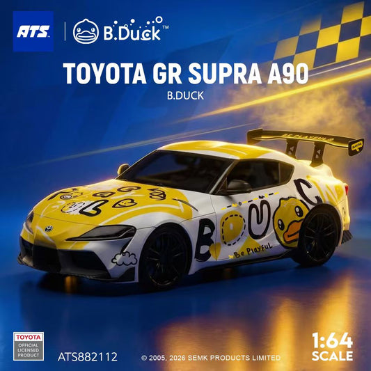 * PRE ORDER * ATS 1/64 Toyota GR SUPRA A90 & B.Duck Diecast model (Dual-licensed Product) ATS882112 B.Duck