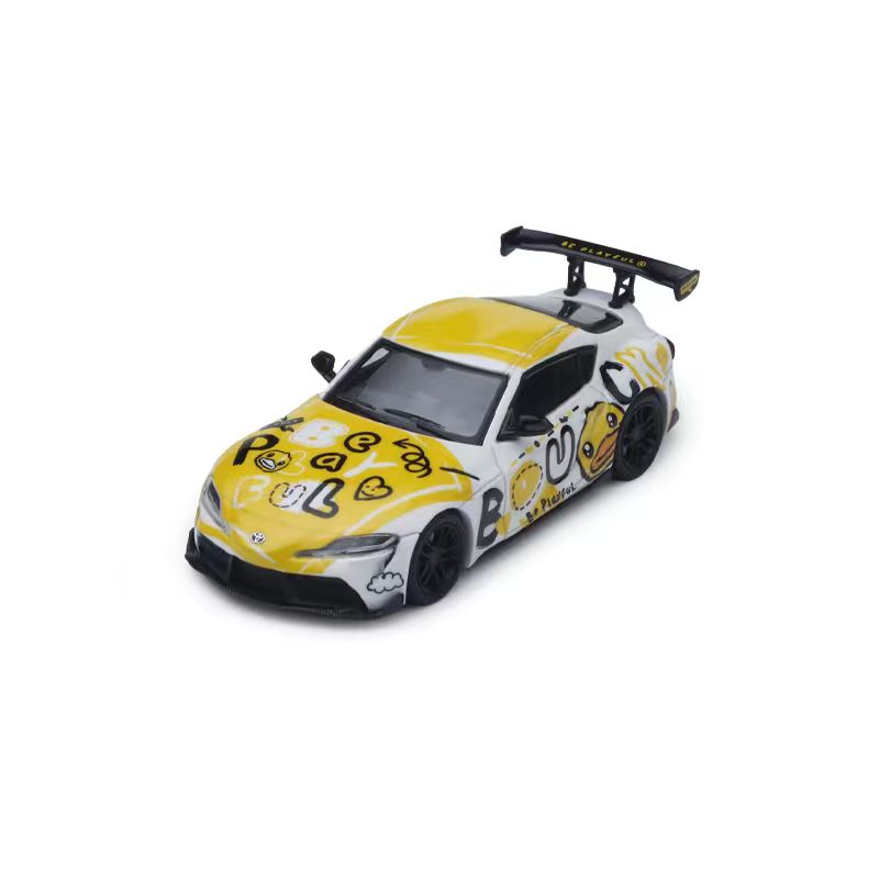 * PRE ORDER * ATS 1/64 Toyota GR SUPRA A90 & B.Duck Diecast model (Dual-licensed Product) ATS882112 B.Duck