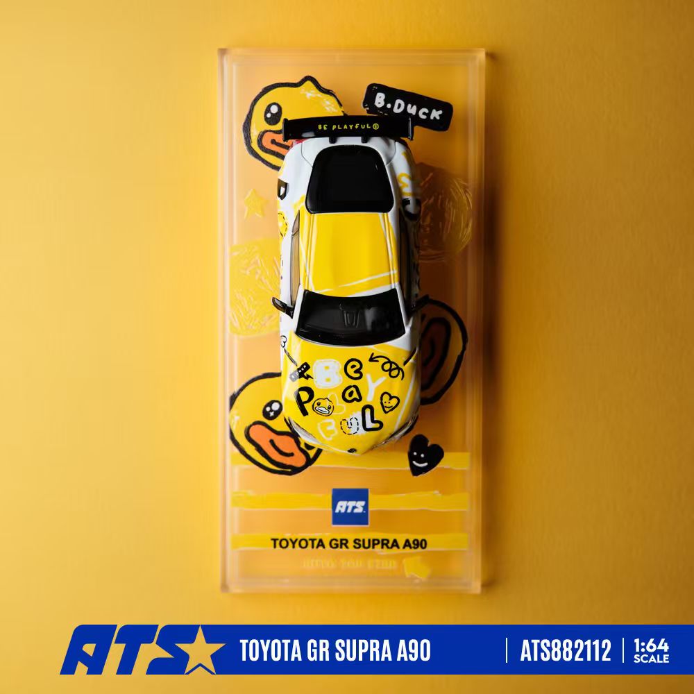 * PRE ORDER * ATS 1/64 Toyota GR SUPRA A90 & B.Duck Diecast model (Dual-licensed Product) ATS882112 B.Duck