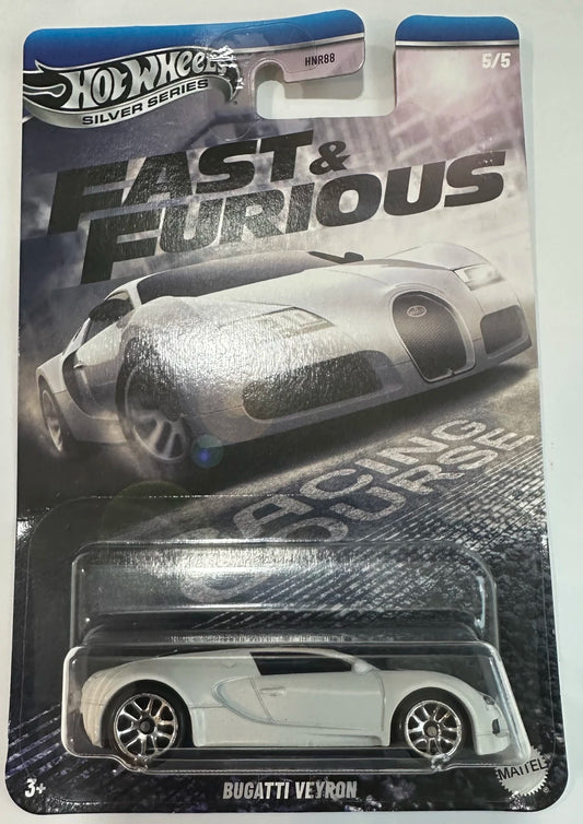 Hot Wheels Silver Series Racing Course Bugatti Veyron Fast & Furious