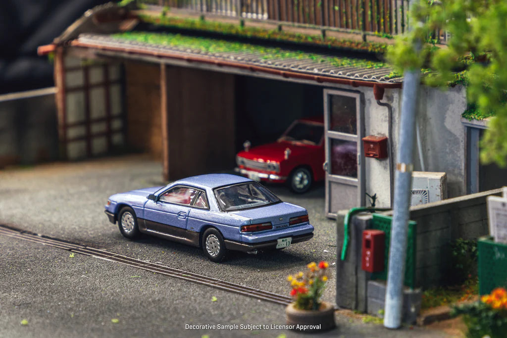 J Collection X Tarmac Works 1/64 Nissan Silvia S13 Blue/Grey - COLLAB64