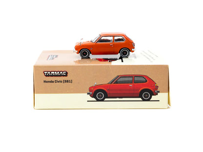 J Collection x Tarmac Works 1/64 Honda Civic (SB1) Orange - COLLAB64