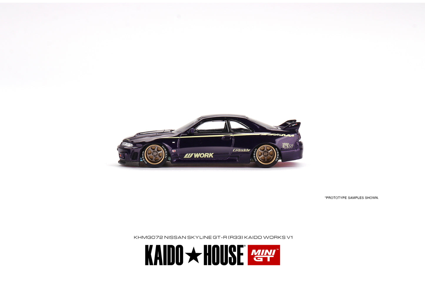 * PRE ORDER * [ Kaido House x MINI GT ] Nissan Skyline GT-R (R33) Kaido Works V1 KHMG072