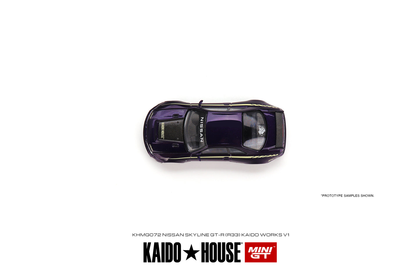 * PRE ORDER * [ Kaido House x MINI GT ] Nissan Skyline GT-R (R33) Kaido Works V1 KHMG072