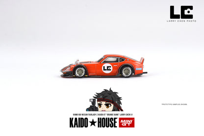 * PRE ORDER * [ Kaido House x MINI GT ] Nissan Fairlady Z Kaido GT 'ORANGE BANG' Larry Chen V1 KHMG100