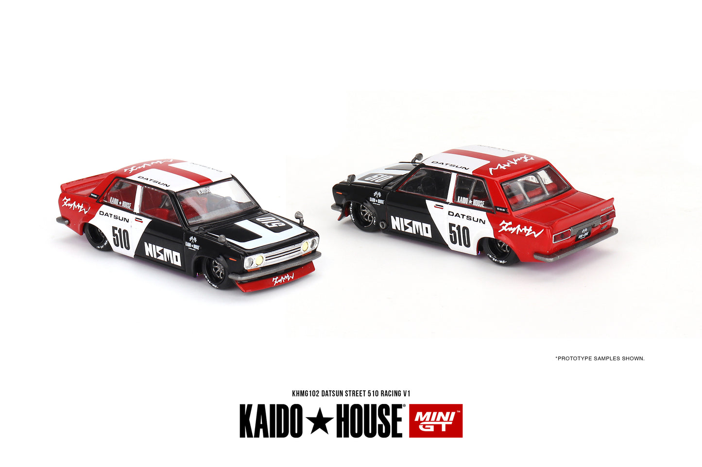 * PRE ORDER * [ Kaido House x MINI GT ] Datsun Street 510 Racing V1 KHMG102