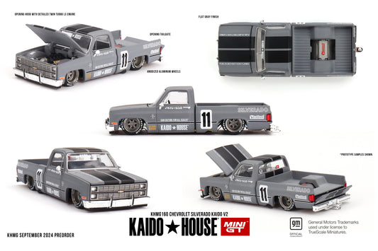 * PRE ORDER * MINI GT X KAIDO HOUSE Chevrolet Silverado KAIDO V2 KHMG160