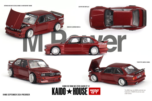 * PRE ORDER * MINI GT X KAIDO HOUSE BMW M3 (E30) Kaido GT  V1 KHMG162