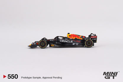 MINI GT 1/64 #550 Oracle Red Bull Racing RB18 #1 Max Verstappen 2022 Monaco Grand Prix 3rd Place